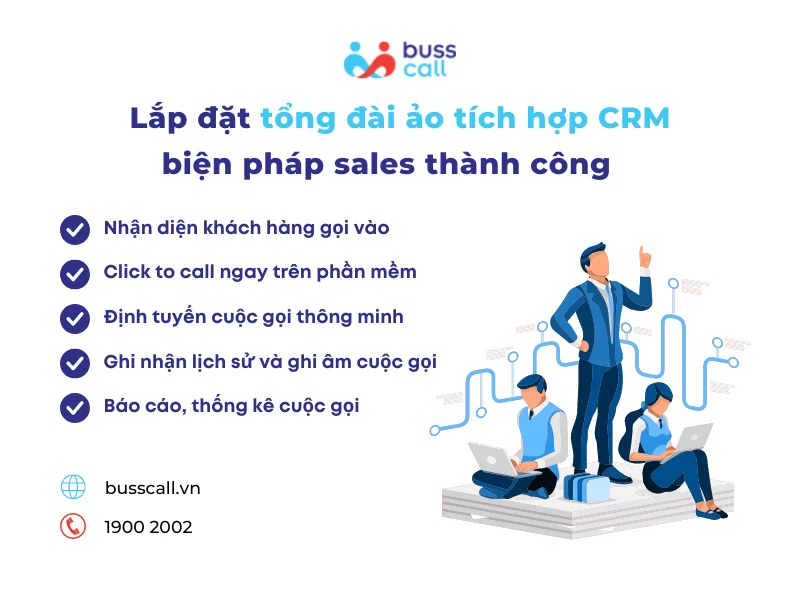 Lắp đặt tổng đài ảo tích hợp CRM - Giải pháp Sales thành công