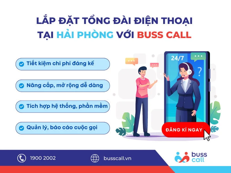 Lắp đặt tổng đài điện thoại tại Hải Phòng với Buss Call