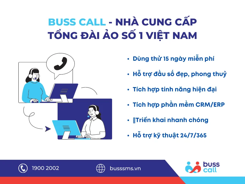Buss Call - Nhà cung cấp Tổng đài ảo số 1 Việt Nam