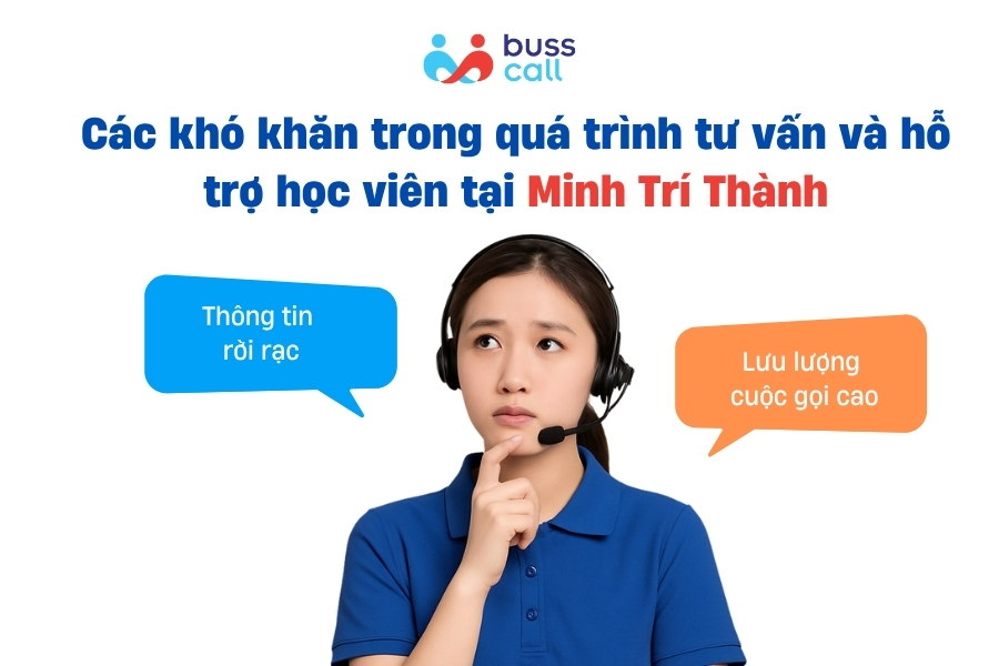 Các khó khăn trong quá trình tư vấn và hỗ trợ học viên tại Minh Trí Thành