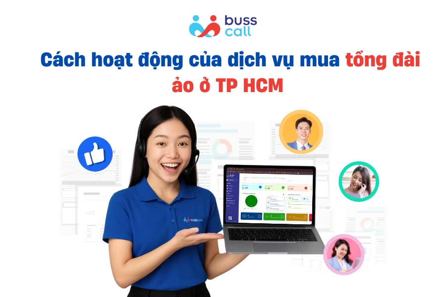 Cách hoạt động của dịch vụ mua tổng đài ảo ở TP HCM