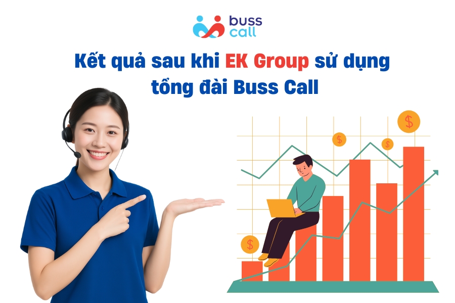 Kết quả sau khi Công ty Cổ phần Liên Minh Tiến Bộ Quốc Tế EK sử dụng tổng đài Buss Call