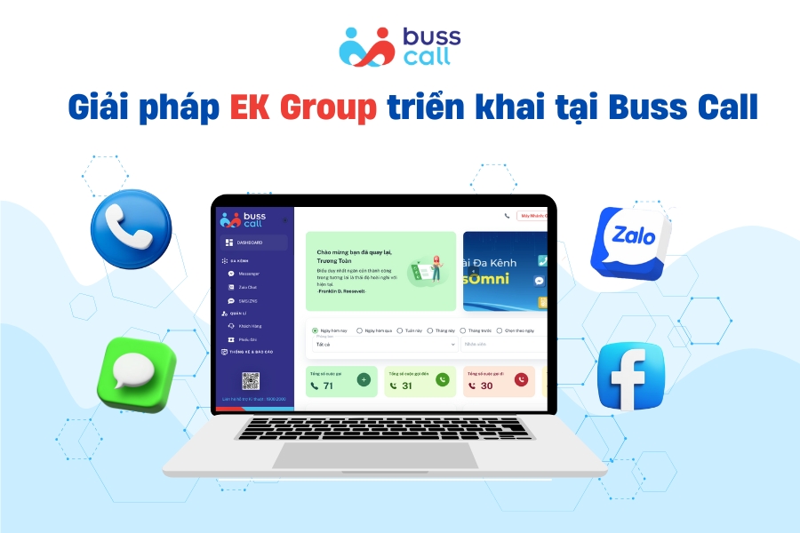 Giải pháp EK Group triển khai tại Buss Call
