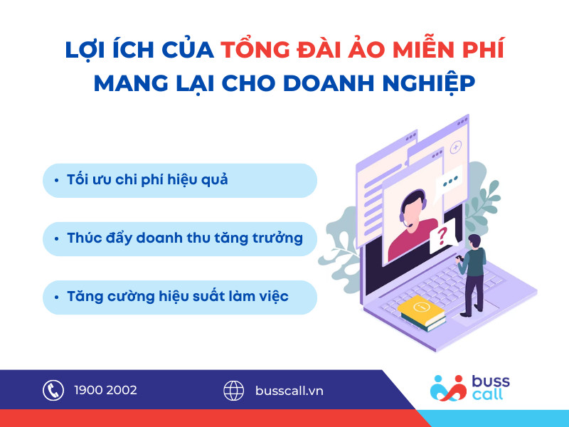 Lợi ích của Tổng đài ảo miễn phí Buss Call mang lại cho doanh nghiệp
