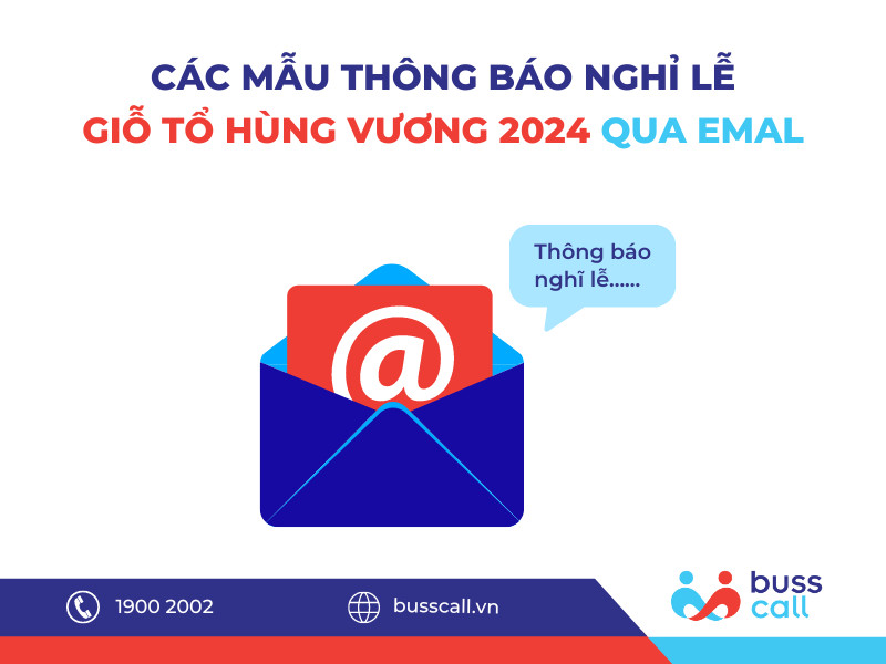 Mẫu thông báo nghỉ lễ Giỗ Tổ 2024 qua Email