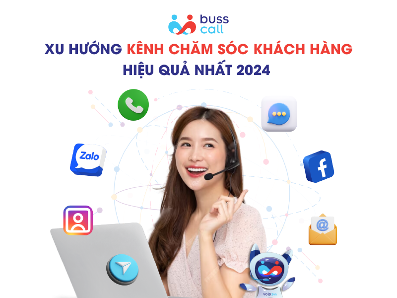 Xu hướng kênh chăm sóc khách hàng hiệu quả nhất 2024