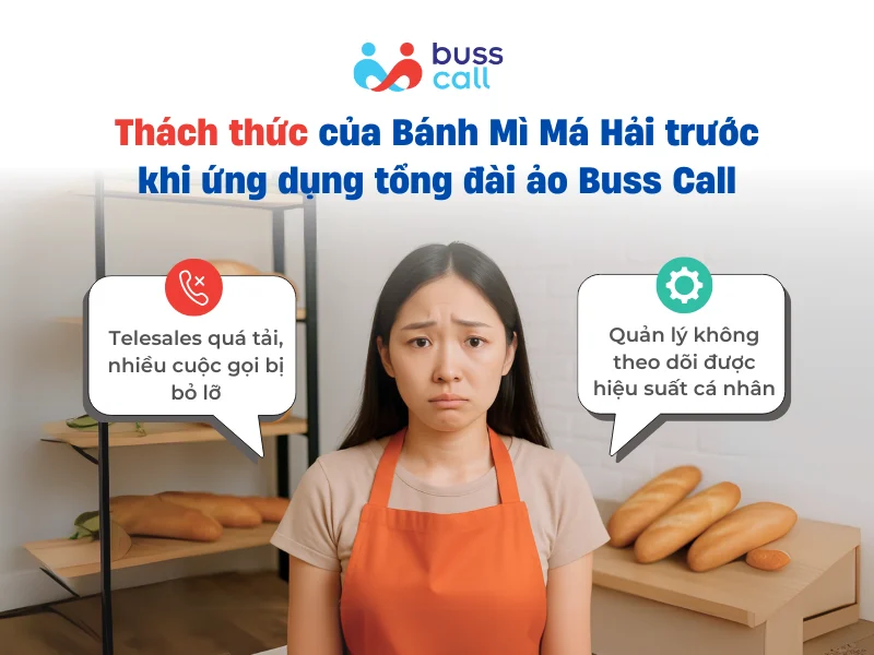 Thách thức của Bánh Mì Má Hải trước khi ứng dụng tổng đài ảo Buss Call 