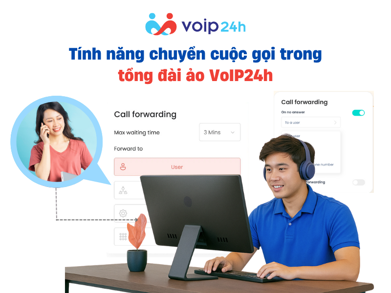 Chuyển cuộc gọi là gì? Tính năng chuyển cuộc gọi trong tổng đài ảo VoIP24h