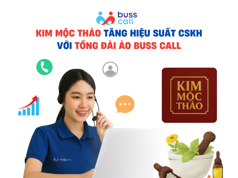 Kim Mộc Thảo tăng hiệu suất CSKH với tổng đài ảo Buss Call