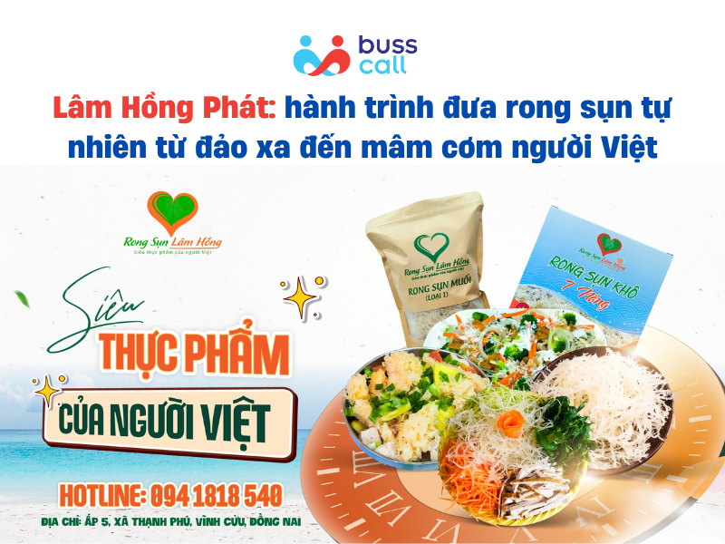 Lâm Hồng Phát: hành trình đưa rong sụn tự nhiên từ đảo xa đến mâm cơm người Việt