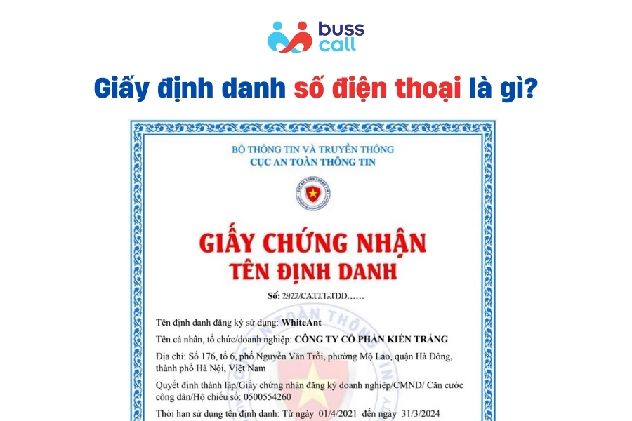 Giấy định danh số điện thoại là gì?