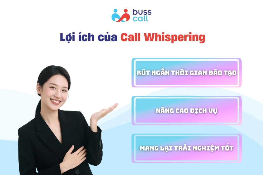 Lợi ích của Call Whispering cho tổng đài Buss Call