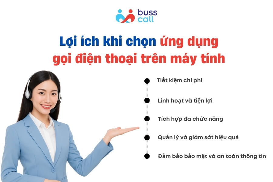 Lợi ích khi chọn ứng dụng gọi điện thoại trên máy tính