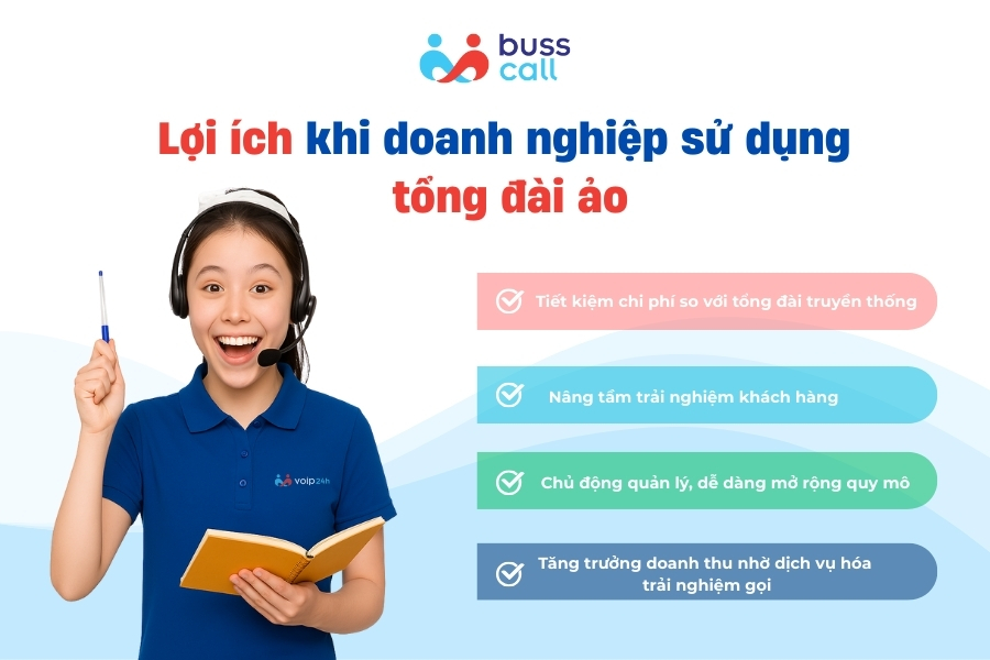 Lợi ích khi sử dụng và chọn gói bảng giá tổng đài ảo tại Buss Call