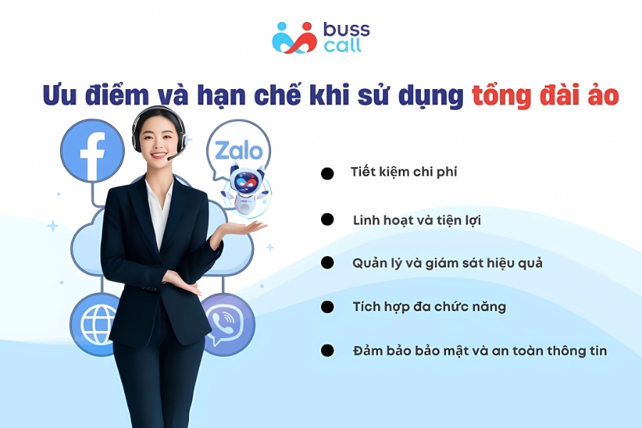 Ưu điểm và hạn chế khi sử dụng tổng đài ảo