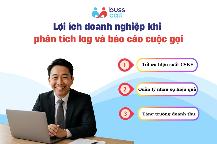 Lợi ích doanh nghiệp khi phân tích log và báo cáo cuộc gọi