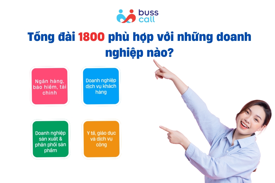 Tổng đài 1800 phù hợp với những doanh nghiệp nào?