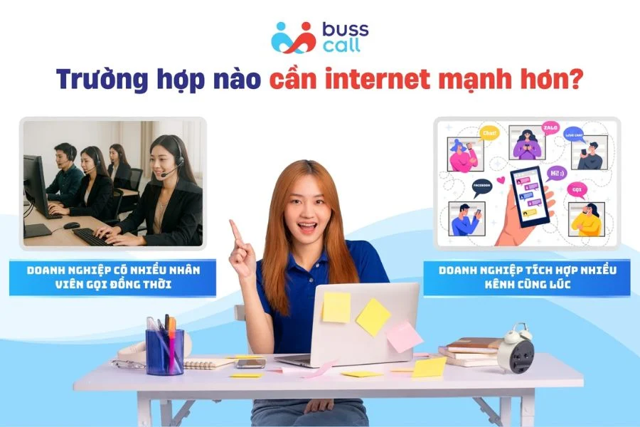 Trường hợp nào cần internet mạnh hơn