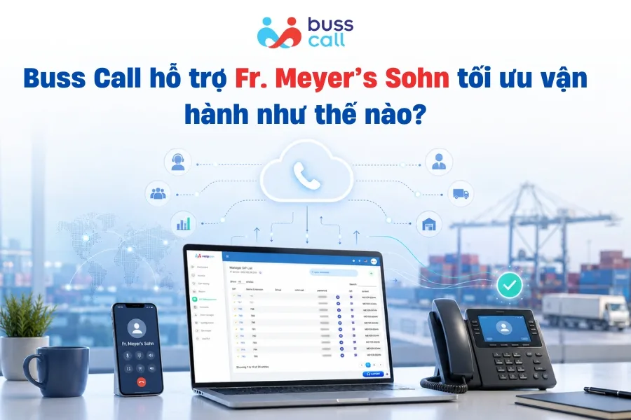 Buss Call hỗ trợ Fr. Meyer’s Sohn tối ưu vận hành như thế nào?