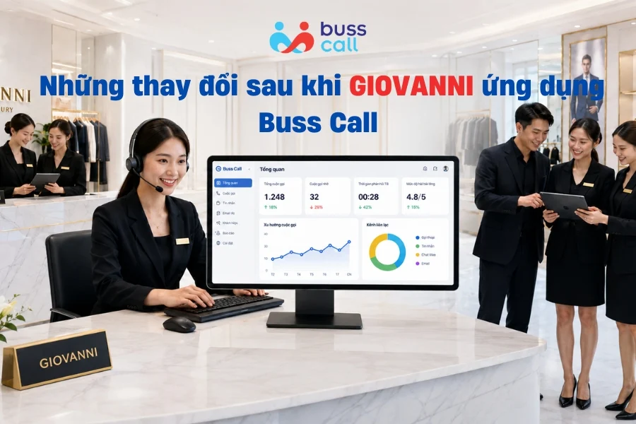 Những thay đổi sau khi GIOVANNI ứng dụng Buss Call