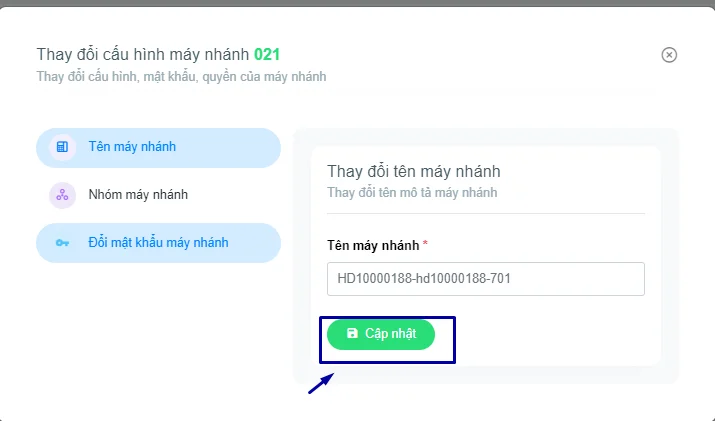 Giao diện phần mềm quản lý Tổng đài ảo Buss Call