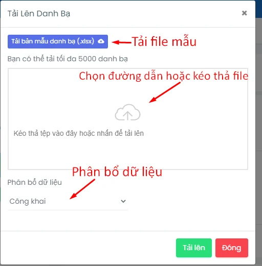 Giao diện phần mềm quản lý Tổng đài ảo Buss Call