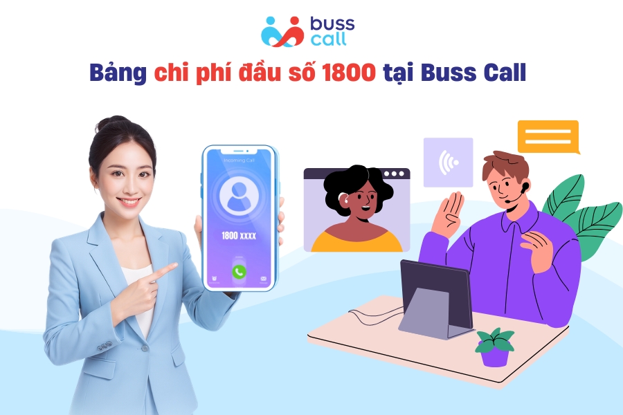Bảng chi phí đầu số 1800 tại Buss Call