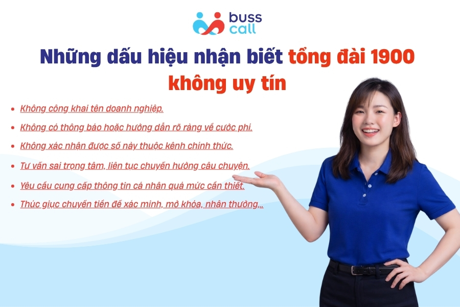 Những dấu hiệu nhận biết tổng đài 1900 không uy tín