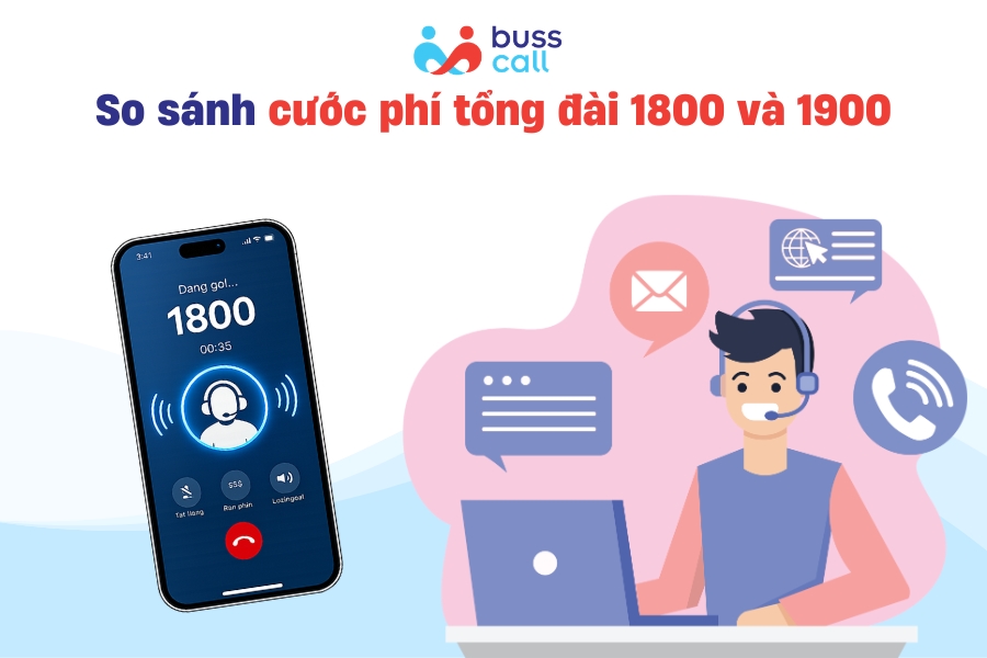 So sánh cước phí tổng đài 1800 và 1900