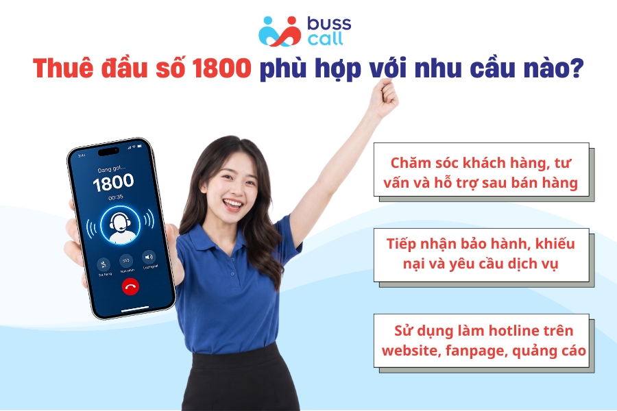 Thuê đầu số 1800 phù hợp với nhu cầu nào